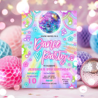 Dance Birday Party Tie Dye Glow Dance Disco