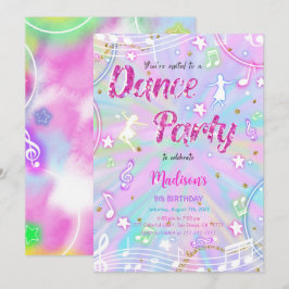 Invitación Dance Birthday