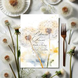 Invitación Dandelion Boda ensayar cena Código QR