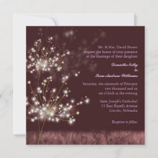 Invitación Dandelion Dreams Elegant Country Wedding