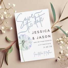 Invitación Dandelion Photo Collage Save The Date Invitation