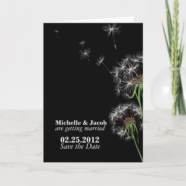 Invitación Dandelions (Anverso)