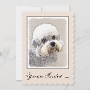 Invitación Dandie Dinmont Terrier Pintura Original De Perro