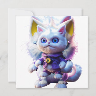 Invitación Dando a conocer el enigmático Monstruo Gato Blanco