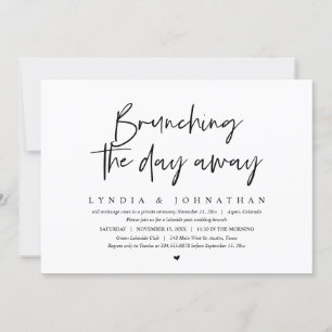Invitación Dando Un Brunch Del Día, Post Boda Brunch