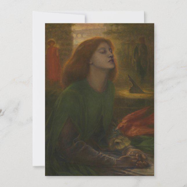 Invitación Dante Gabriel Rossetti - Beata Beatrix (Anverso)