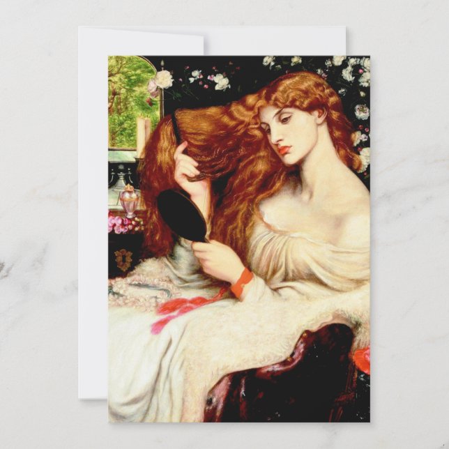 Invitación Dante Gabriel Rossetti - Lady Lilith (Anverso)