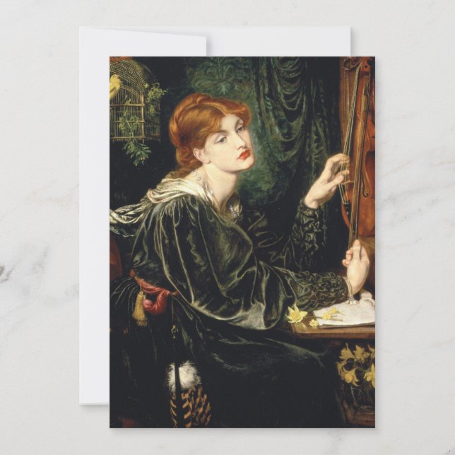Invitación Dante Gabriel Rossetti - Verónica Veronese (Anverso)