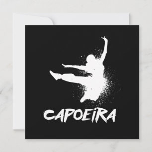 Invitación Danza brasileña de Capoeira contra regalo acrobáti