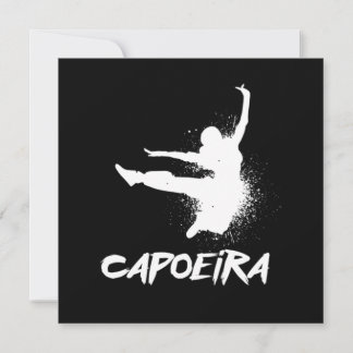 Invitación Danza brasileña de Capoeira contra regalo acrobáti