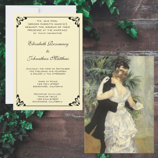 Invitación Danza de la ciudad por Renoir Vintage Boda