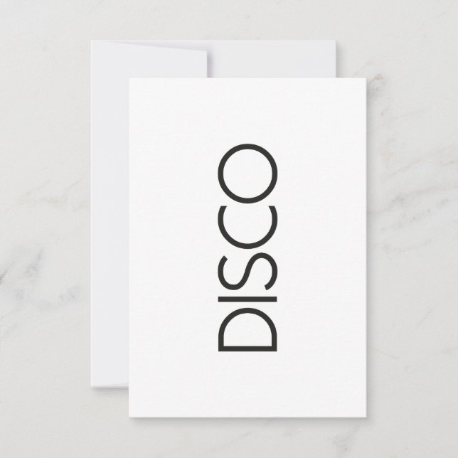 Invitación Danza DISCO (Anverso)