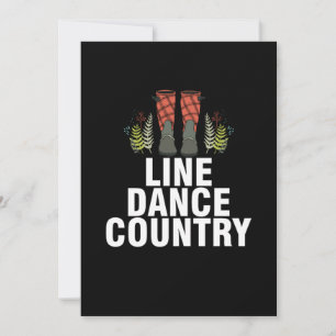 Invitación Danza en línea Dance Country Square Dance Line Dan