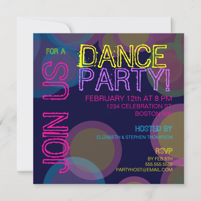 Invitación ¡Danza Fiesta!Invitación (Anverso)
