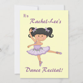 Invitación Danza Recital-Ballerina