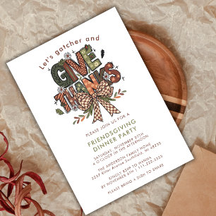 Invitación Dar las gracias a la cena de Acción de Gracias