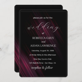 Invitación Dark Elegant Wedding Invitation Design