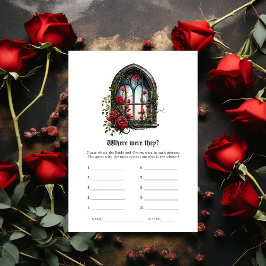 Invitación Dark Fantasy Castle Window Gothic Boda