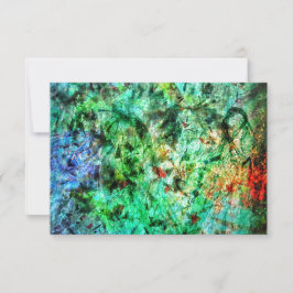 Invitación Dark green abstract invitation,Calm green abstract