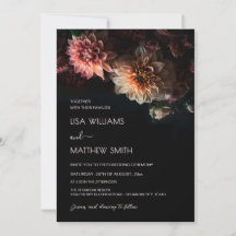 Dark Moody Floral | Chrysanthemum Wedding