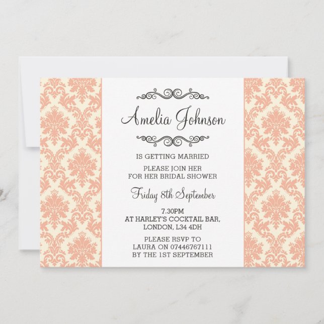 Invitación Darling Bridal Shower Invitation (Anverso)