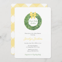 Darling Gender Neutral Spring Yellow Baby Shower
