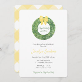 Invitación Darling Gender Neutral Spring Yellow Baby Shower