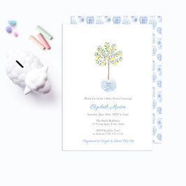 Invitación Darling Handmade Lemon Tree Boy Baby Shower