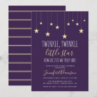 Darple Purple Twinkle Little Star Baby Shower