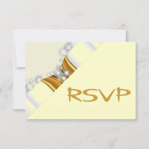 Invitación Dársena dorada RSVP