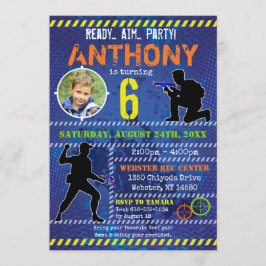 Invitación Dart Photo Invita a la fiesta de cumpleaños de Dar