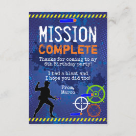 Invitación Dart Wars Birthday Party (Fiesta de cumpleaños de