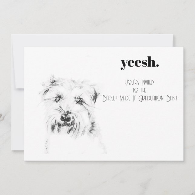 Invitación Dash el Perro (Anverso)