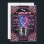 Invitación Daughter Gift | Carta A Mi Hija De Mamá<br><div class="desc">Regalos para la hija | A mi hija Siempre Recuerda que eres más valiente de lo que crees amor de tu madre</div>