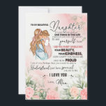 Invitación Daughter Gift | Carta A Mi Hija De Mamá<br><div class="desc">Regalos para la hija | A Mi Hermosa Hija Entender Lo Especial Que Eres Para Mí Que Te Amo De Mamá</div>