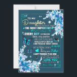 Invitación Daughter Gift | Carta A Mi Hija De Mamá<br><div class="desc">Daughter Gift | A Mi Hija Nunca Olvidó Que Lo Más Importante Todos Los Días Te Ama</div>