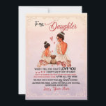 Invitación Daughter Gift | Carta A Mi Hija De Mamá<br><div class="desc">Regalos para la hija | A Mi Hija Cuando Te Digo Que Te Amo De Mamá</div>