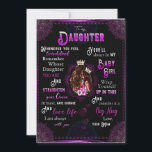 Invitación Daughter Lovers | A Mi Hija La Mamá De Amor<br><div class="desc">Daughter Lovers | A mi hija siempre serás mi niña y amarás a tu mamá</div>