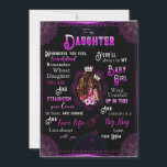 Invitación Daughter Lovers | A Mi Hija La Mamá De Amor<br><div class="desc">Daughter Lovers | A mi hija siempre serás mi niña y amarás a tu mamá</div>