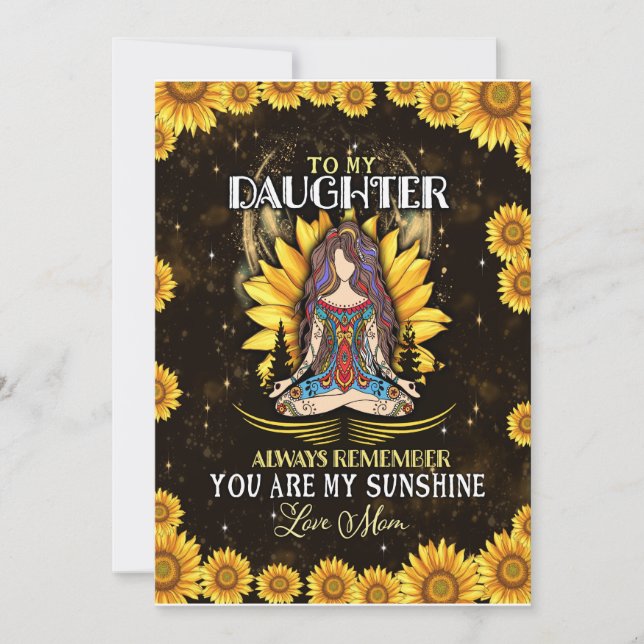 Invitación Daughter Lovers | A Mi Hija La Mamá De Amor (Anverso)