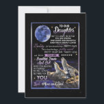 Invitación Daughter Lovers | A Nuestra Hija Ama A Mamá Y A Pa<br><div class="desc">Daughter Lovers | Para Nuestra Hija Eres Hermosa Dentro Y Fuera De Amar A Mamá Y Papá</div>