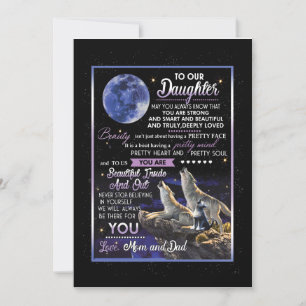 Invitación Daughter Lovers   A Nuestra Hija Ama A Mamá Y A Pa