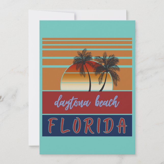 Invitación daytona beach florida (Anverso)