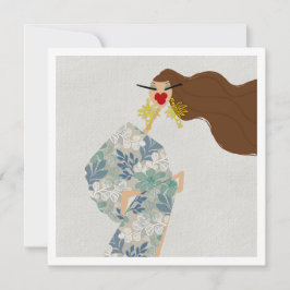 Invitación Dazzling Style Glam Fashion Art Card