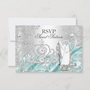 Invitación de 16 Cumpleaños Dulce Nieve Brillante