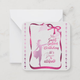 Invitación de 16 dulces