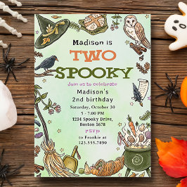 Invitación de 2º cumpleaños de dos espeluznantes b