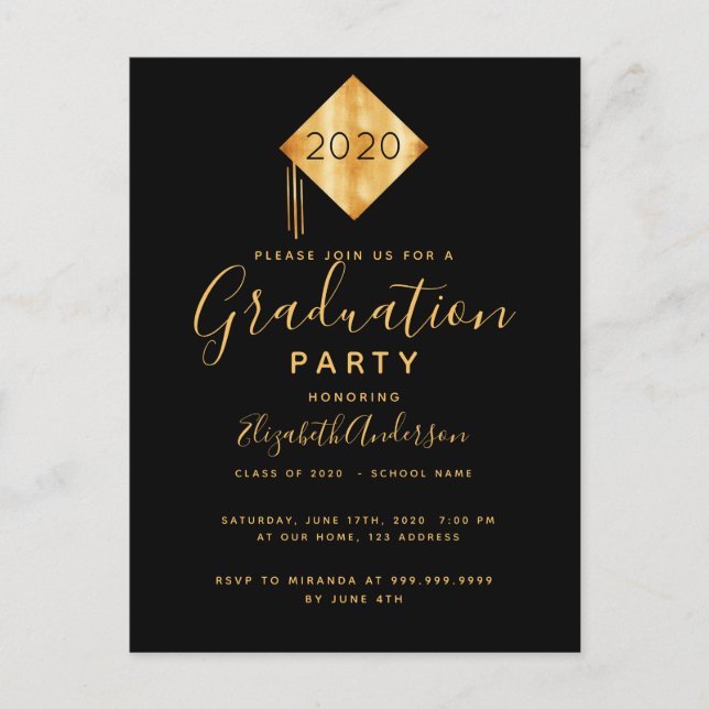 Invitación de 2025 al partido de graduación (Anverso)