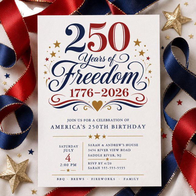 Invitación de 250 años de libertad (Subido por el creador)