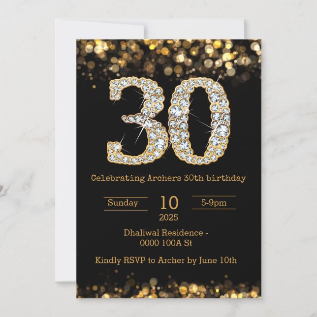 Invitación de 30 años al oro negro (Anverso)